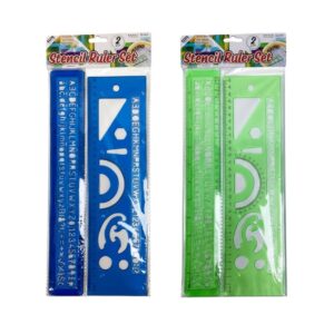 St.stencil Ruler Set 2Pk — wholesale bulk supply from JMD All Star
