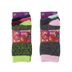 3PK LADY HEATED SOCKS(72)45119