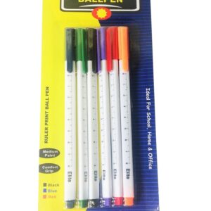 ST.BALLPEN RULER PRINT 6PK(48)1218