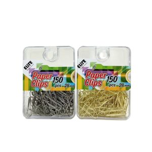 PAPER CLIPS GOLD/SILVER 150PC(48)