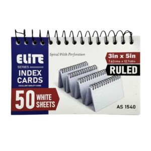 Index Card 3X5" Ruled White — wholesale bulk supply from JMD All Star