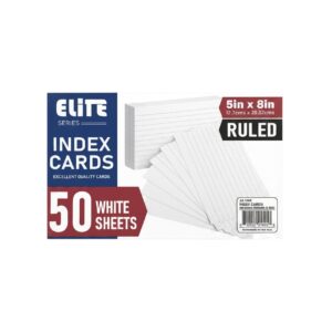 Index Card 5X8 Ruled White — wholesale bulk supply from JMD All Star
