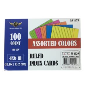 Index Card 100Ct 4X6" — wholesale bulk supply from JMD All Star