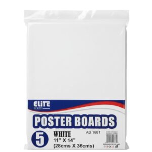 Poster Board White 11X14 5Pk — wholesale bulk supply from JMD All Star