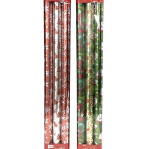 XMAS WRAPPING PAPER 3PK 30"X 25SQTF (16)