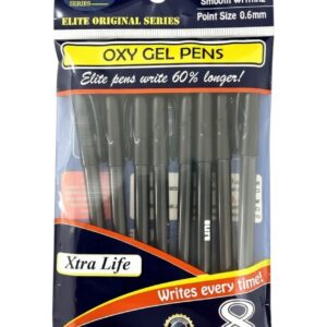 St Oxygel Pen 8Pc Blk — wholesale bulk supply from JMD All Star