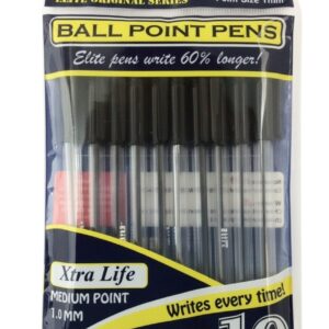St Ball Pen Lx Cl Black 10P — wholesale bulk supply from JMD All Star