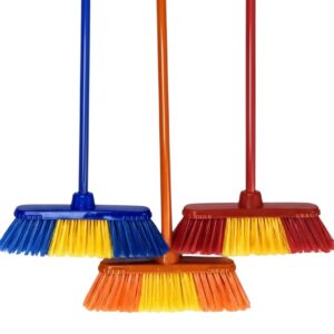 BROOM DUAL COLOR 120CM AST (24)
