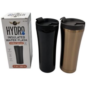 SS INSULATED WATER FLASK AST 17 OZ/500ML (50)