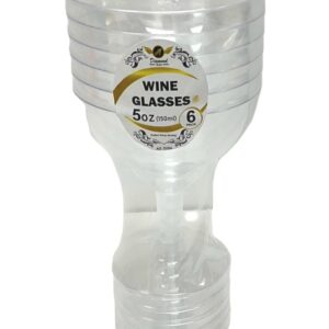 WINE GLASSES 5oz 6CT (24)