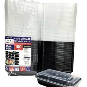 DISP CONT REC BLK 16OZ (3)