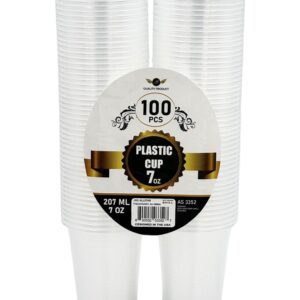 PL CUPS 7 OZ CLEAR 100CT(20)