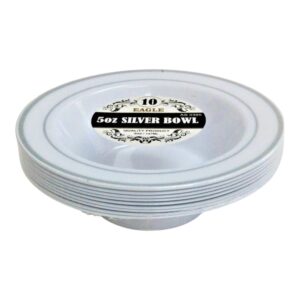 SILVER RIM BOWL 5oz 10CT(12)