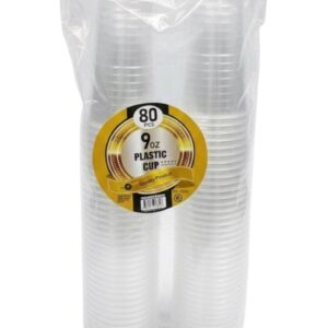 PL CUPS 9oz CLEAR 80CT(24)
