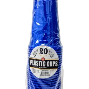 PL CUPS 16oz BLUE 20CT(24)