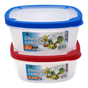 PL CONTAINER RUBR GRIP SQUARE 68oz (36)