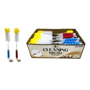 PL CLEANING BRUSH WITH SPONZE 16" AST (48)