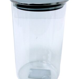 GL JAR TEMPERED W/STEEL LID 17CM(12)