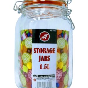 GL STORGE JAR W/CLIPLOCK1.5L (12)