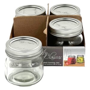 MASOR JAR WITH 2 PART LIDS 6.1OZ/180ML36PK (1)