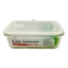 GLASS FOOD CONTAINER W/LID RECTANGLE 21.6OZ/1040ML(12)