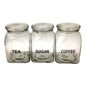 GLASS JAR SCRIBED W/LID AST (24)