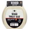 WOOD MDF TOILET SEAT ROUND 17''(4)