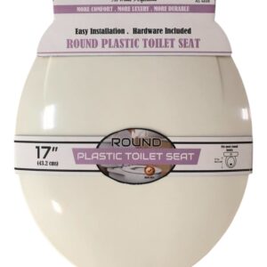 PP TOILET SEAT RD EDGE WHITE17''(6)