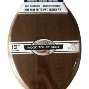 MDF ELONGATE TOILET SEAT WITH PVC Veneer V8 19Inc(4)