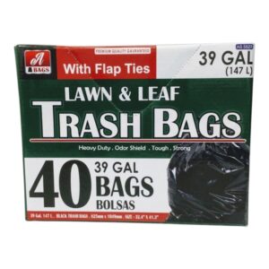 LAWN TRASH BAGS F/TIE 39gl 40CT (6)