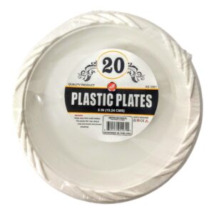 PL PLATE 6" WHITE 20P(36)