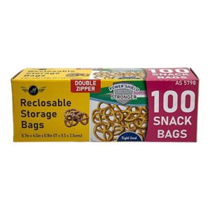 DOUBLE ZIPPER SNACK(24) 100 BAGS