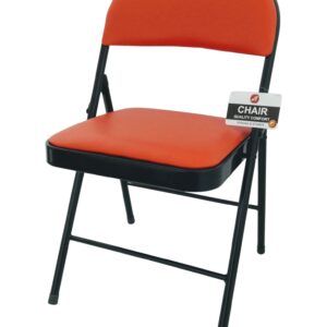 CHAIR BLACK RED PAD (6)