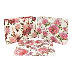 GBAG GLITTER FLORAL 40X55X15CM G (48)
