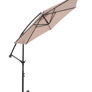 PATIO UMBERELLA BEIGE 9X8FT (1)