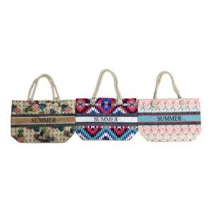 BEACH BAG BOHO FERNS LIFE(24)