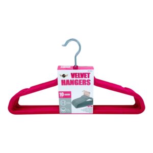 HANGER VELVET PINK 10PK (12)