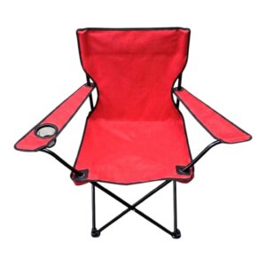 FOLDING BEACH CHAIR RED (6)