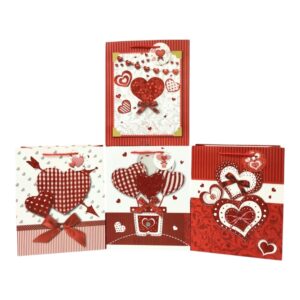 GBAG GLIT REDHEART 32X26X12 L (96)
