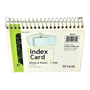 Index Card 3x5 Spiral 50sht(36)