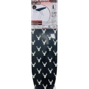 IRONING BOARD W/ IRON REST 5MM FOAM 48X12X33.5" AST(2)