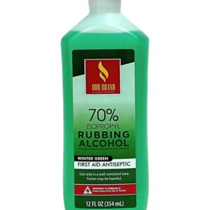 Rubbing alcohol 70% Green 12 oz (24)