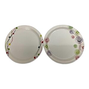 MELAMINE ROUND PLATE 11" AST (36)