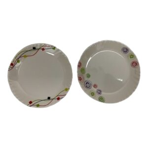 MELAMINE DESIGNED ROUND PLATE 7.5" ASST (36)
