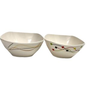 MELAMINE BOWL SQUARE 6'' AST (48)
