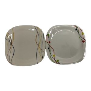 MELAMINE PLATE SQUARE 7.5'' AST (36)