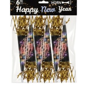 NEW YEAR HORN 6PK 72)71829