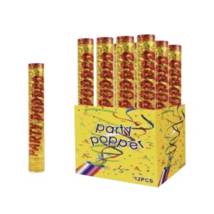 PARTY POPER RED/GLD24"72)256