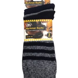 MEN WORK SOCKS 3PK (72)45123