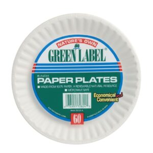 "6" PAPER PLATES 60CT(20)PP6GR"
